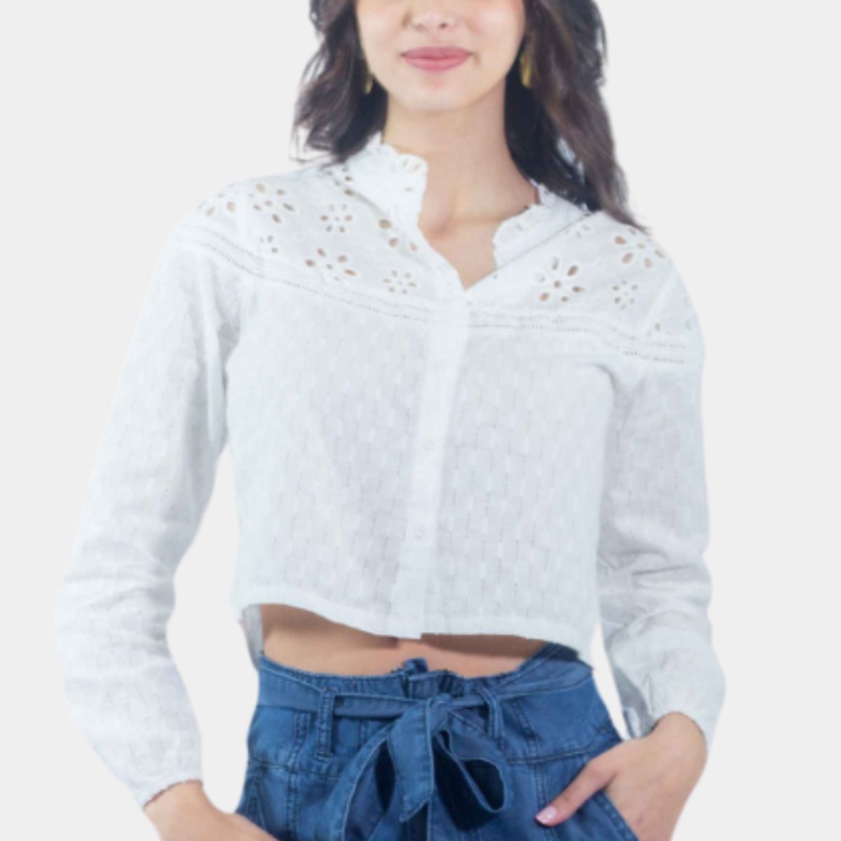 TENTATION - BLUSA BRODERIE CON BOTONES TENTATION_.