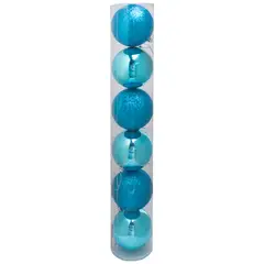 PROPLASTIC - Set de 6 esferas navideñas 10 cms calipso