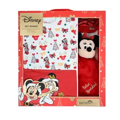 BAMBINO - Set 4 Piezas Navidad Minnie Muerdago Niña 12-18M