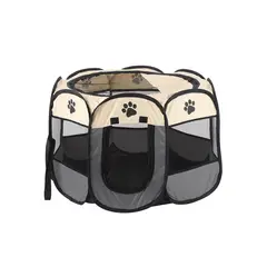 GENERICO - Corral Para Mascotas Plegable Diseño Huellas de Perro Pequeño