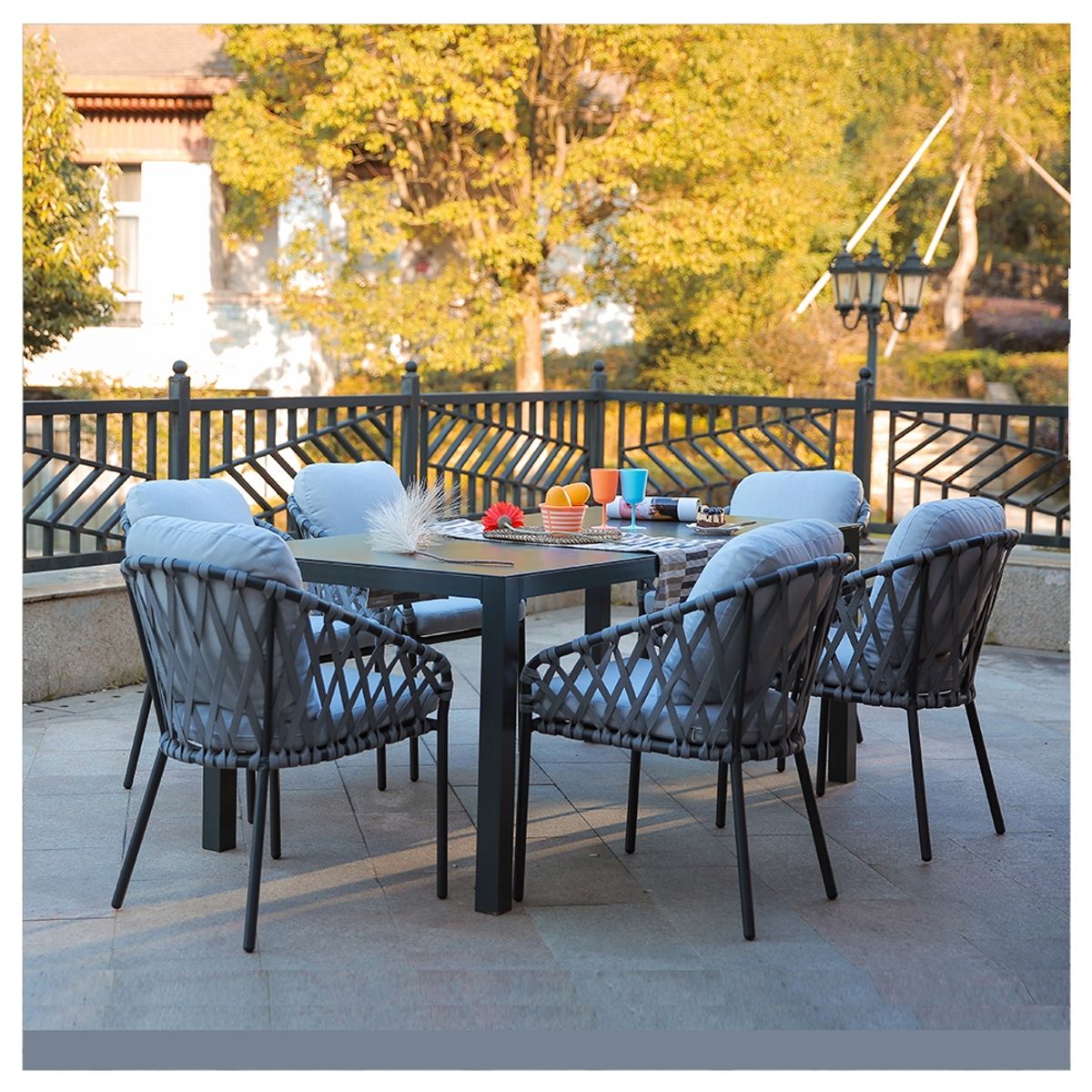 GENERICO - Juego de comedor de terraza Taruka