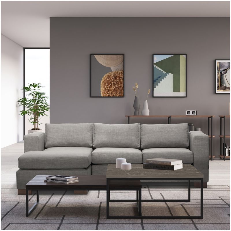 MEDULAR - Mesa de centro Duo Pietra black
