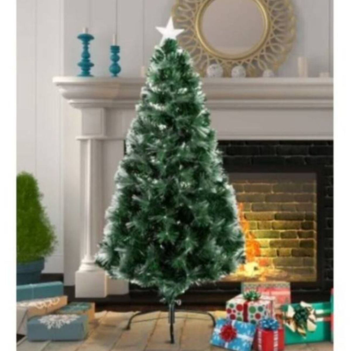 GENERICO - Arbol Navidad Led 1.80 Mts adornos estrellas luminosas