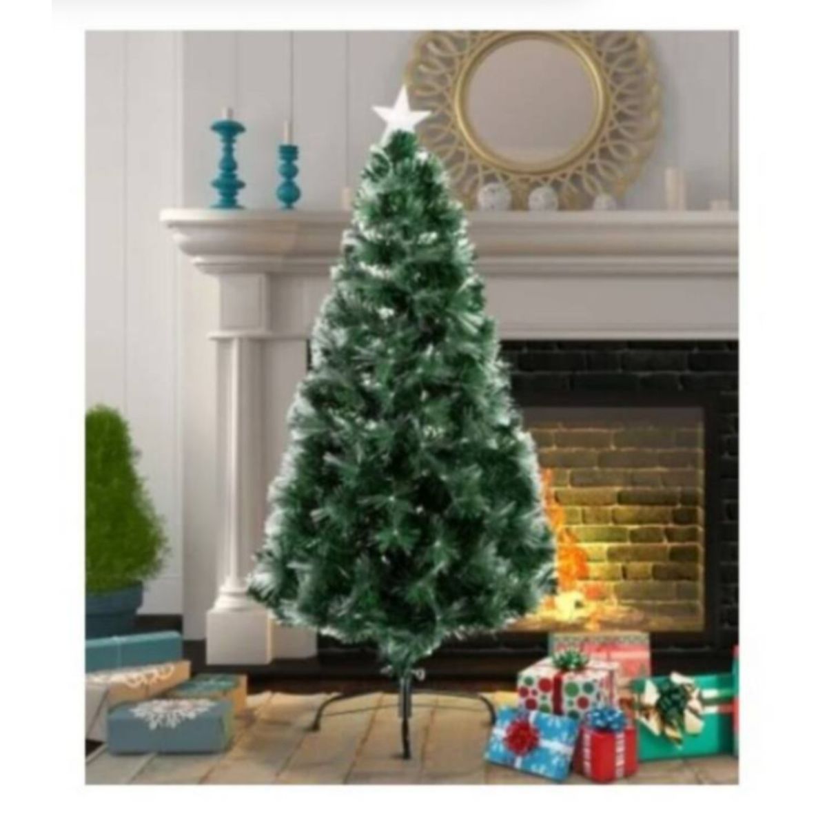 GENERICO - Arbol Navidad Led 1.80 Mts adornos estrellas luminosas