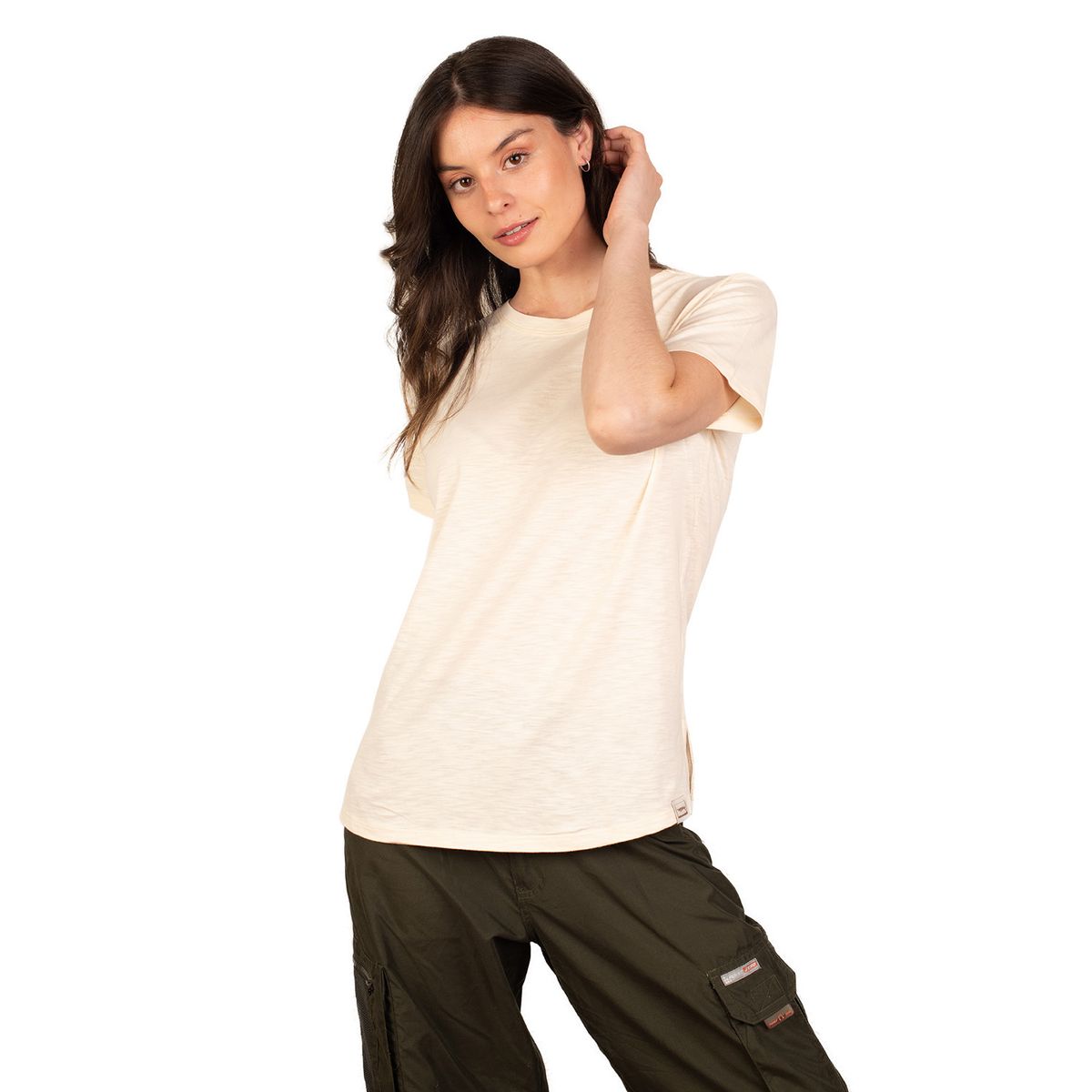 LENGA - Polera Huilli Cuello Redondo Manga Corta Sustentable Lenga®