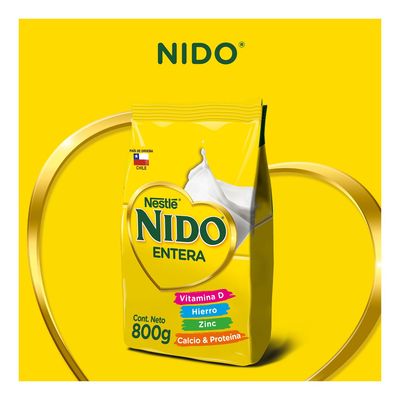 Imagen 2 del producto Leche En Polvo Nido® Entera Bolsa 800g Pack X3