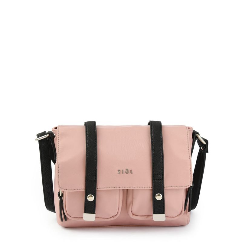 ZIOL - Cartera bandolera con tapa mediana erzurum rosado