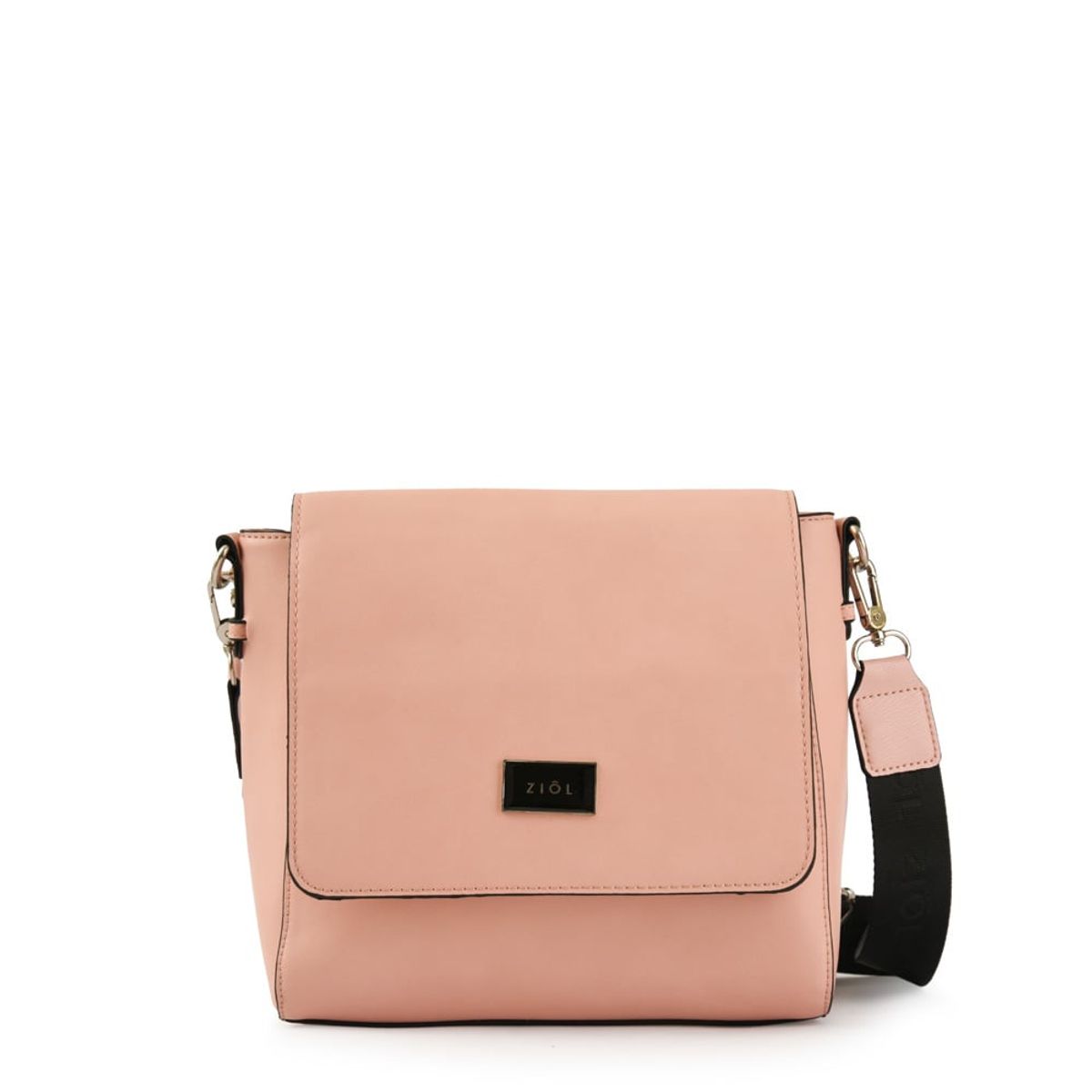 ZIOL - Cartera bandolera con tapa mediana aydin rosado