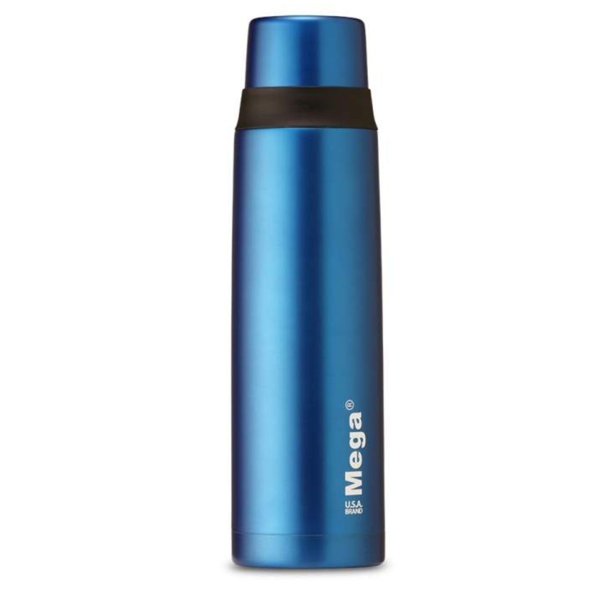 MEGA - Termo 470 cc de acero inoxidable azul Megaslim