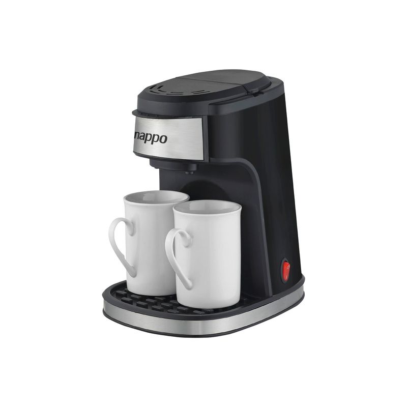 NAPPO - Cafetera Nappo 450W Filtro Permanente Extraíble + 2 Tazas