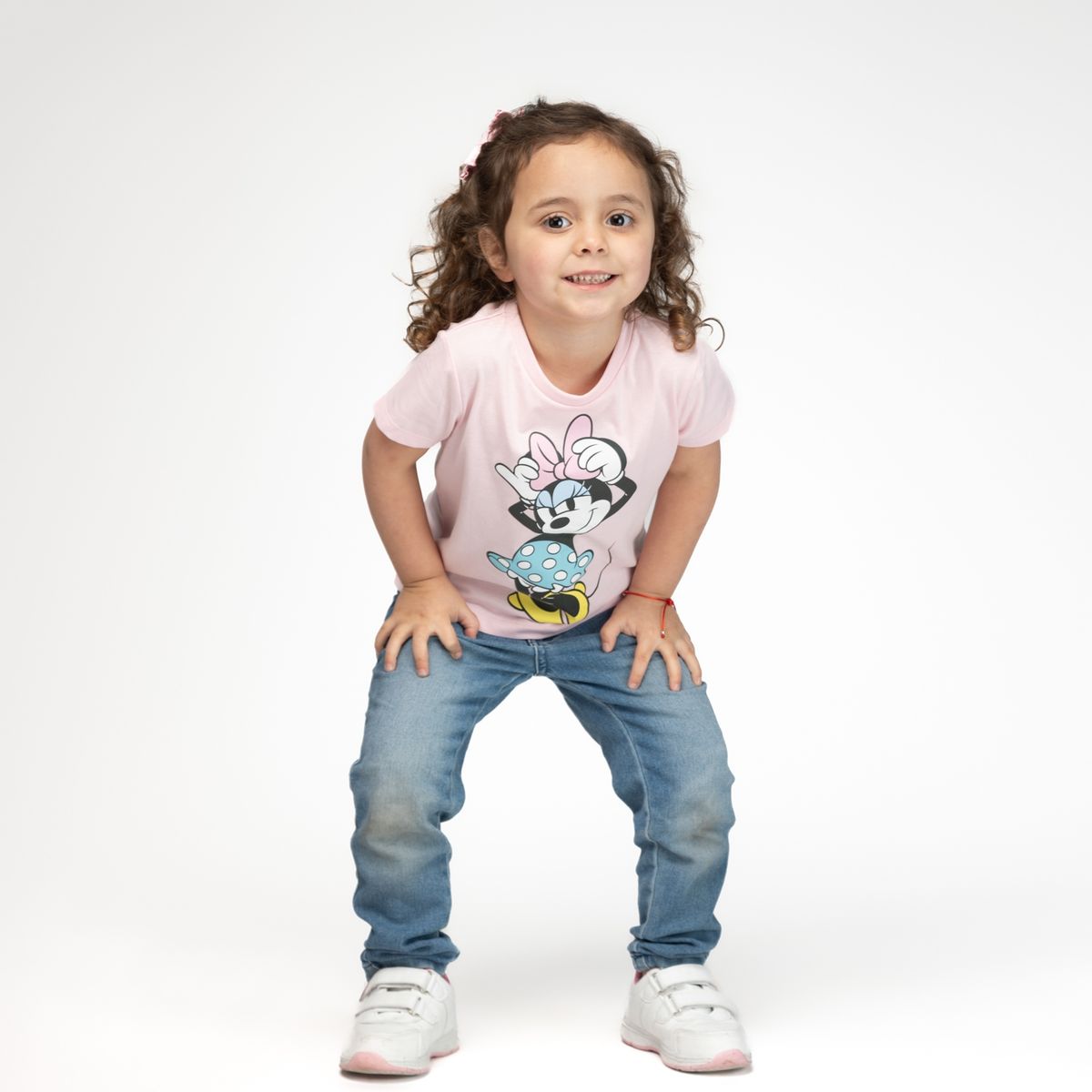 DISNEY - Polera Niña Cinta Minnie Rosa Disney