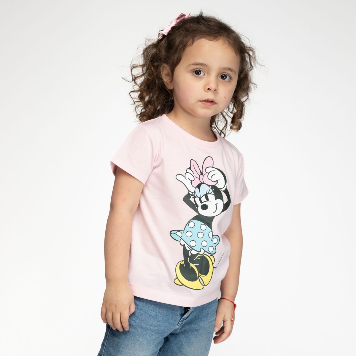 DISNEY - Polera Niña Cinta Minnie Rosa Disney