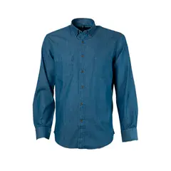 MIKE'S - Camisa Denim 2 Bolsillos Hombre M/l Mike`s