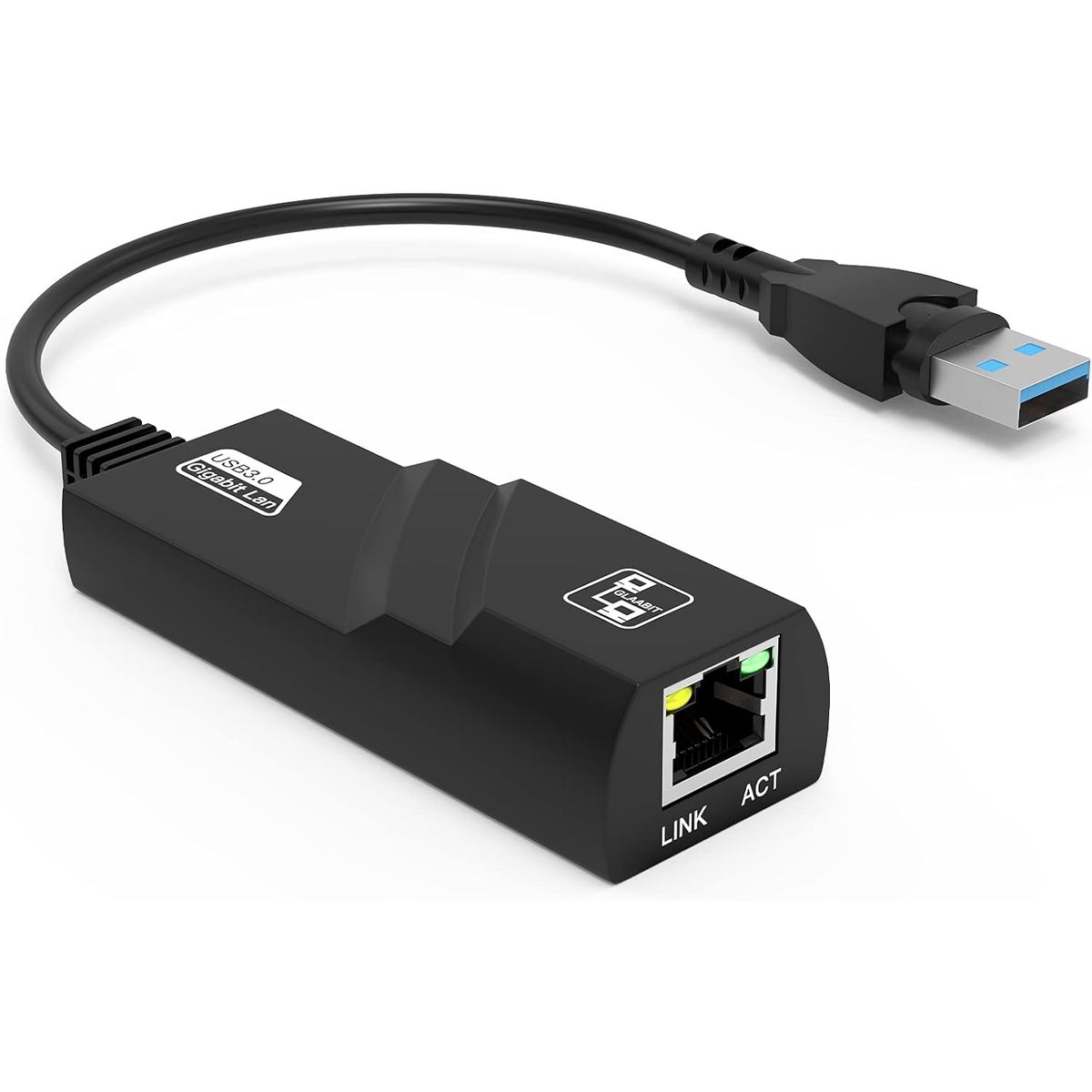 GENERICO - Adaptador Tarjeta Gigabit LAN Usb 3 A Rj45 Ethernet 10/100/1000 Mbps