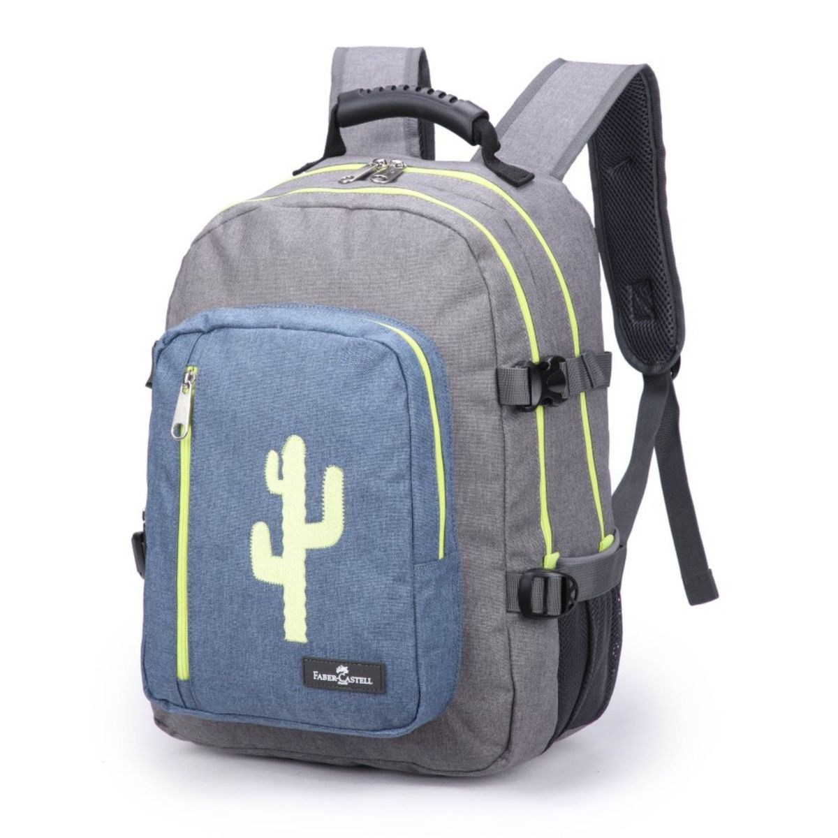 FABER-CASTELL - Mochila Wanderer gris / amarillo Cactus