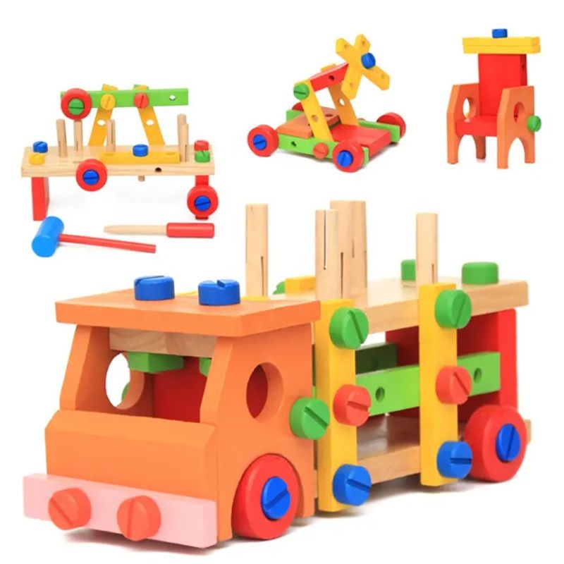 ULTRA - Juguete Montessori Camión De Madera Multifuncional ULTRA