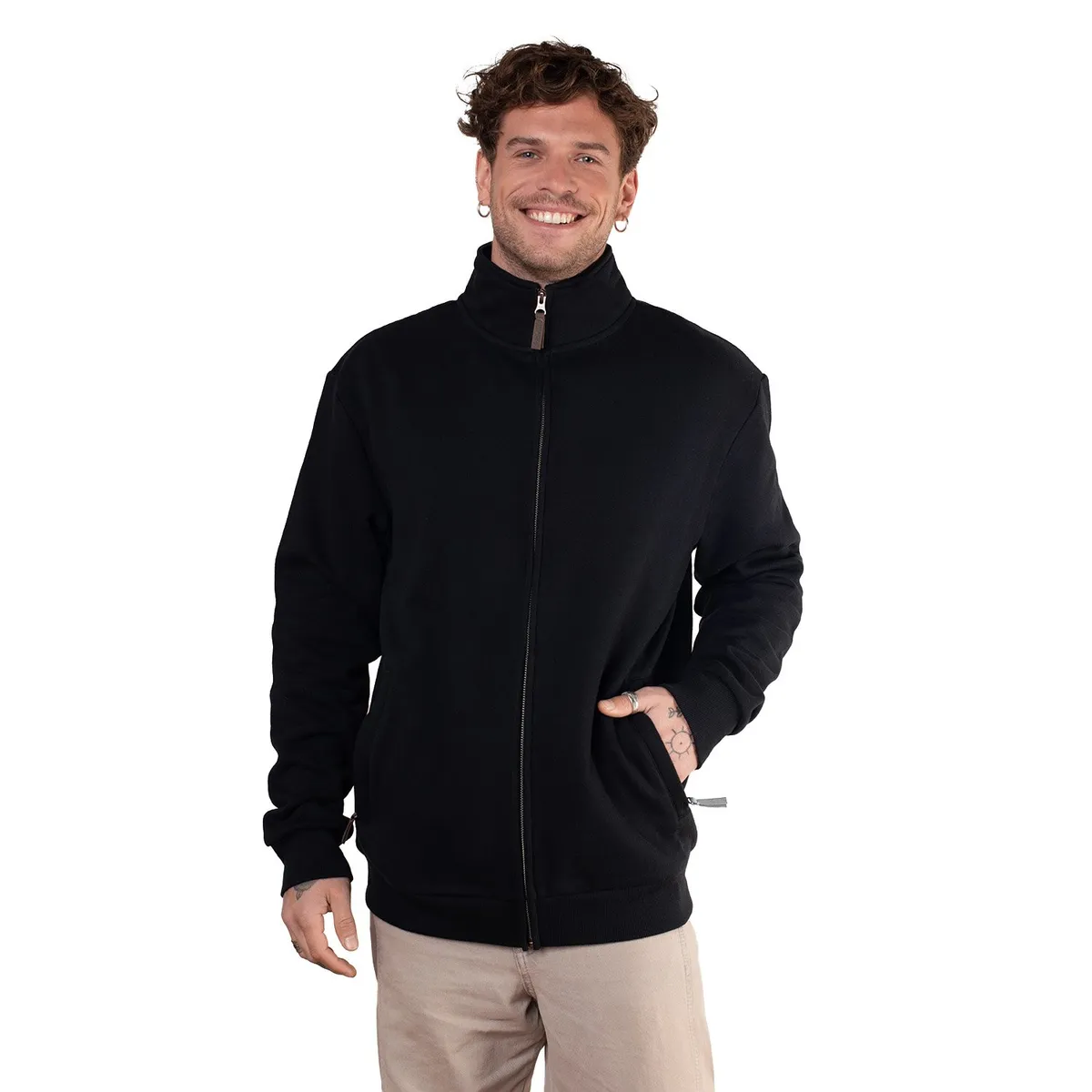 LENGA - Polerón Hombre Bollén Sustentable Con Cuello Lenga ®