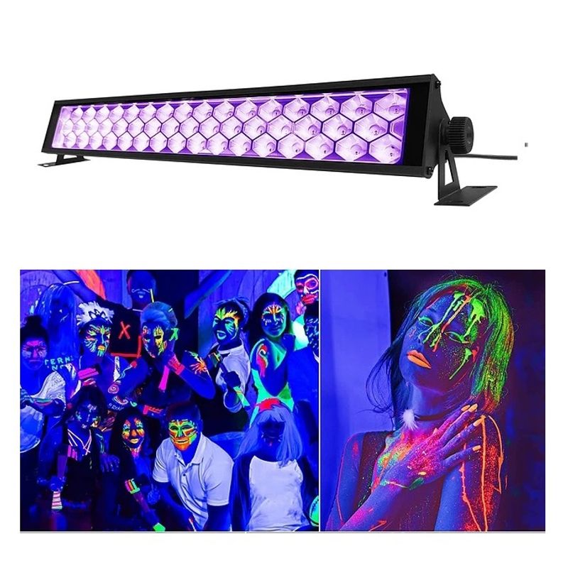 GENERICO - Foco Barra Luz UV LED 48W 44cm Para Fiestas y Eventos ultravioleta