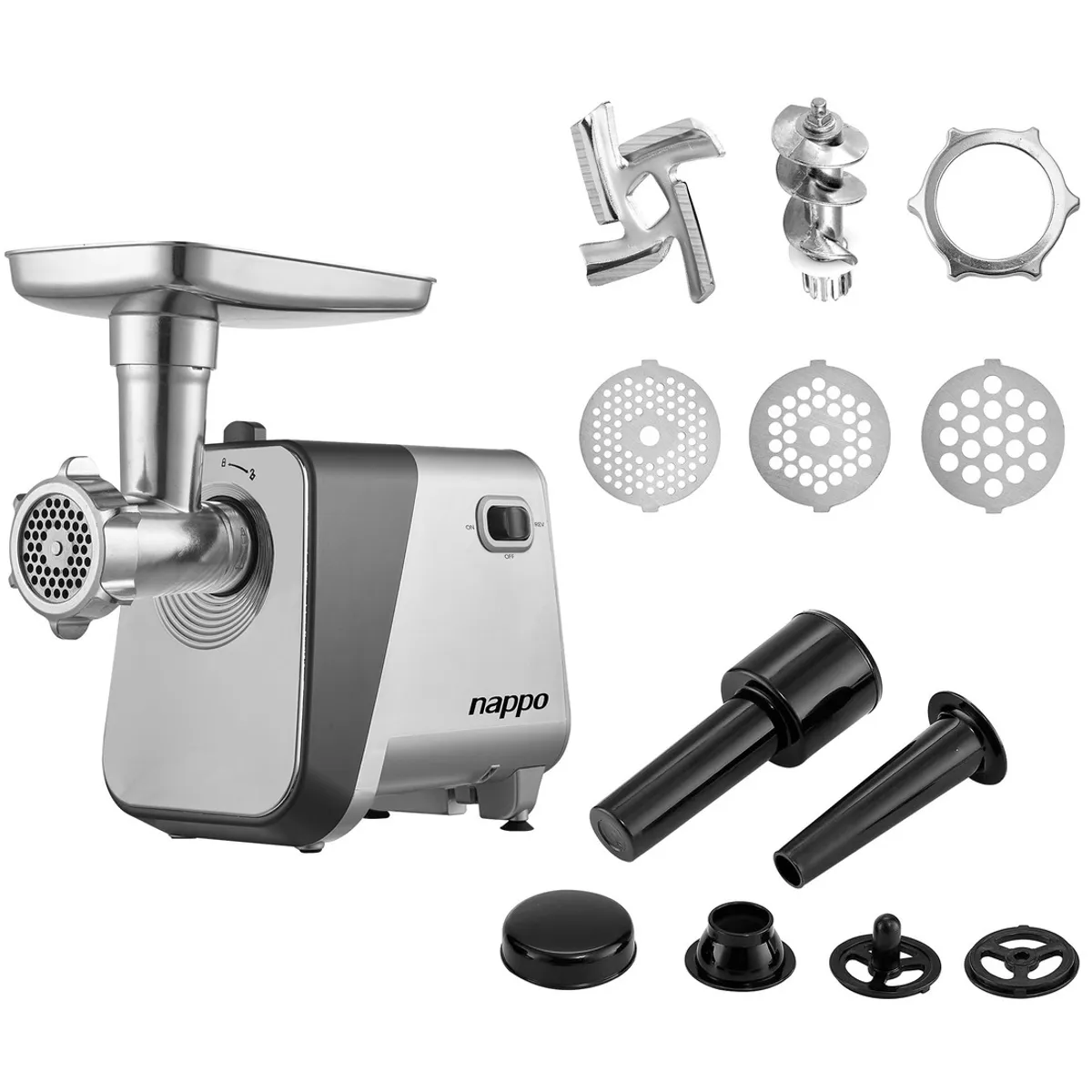 NAPPO - Moledora Picadora De Carne Nappo 1400w 2kgmin + Accesorios