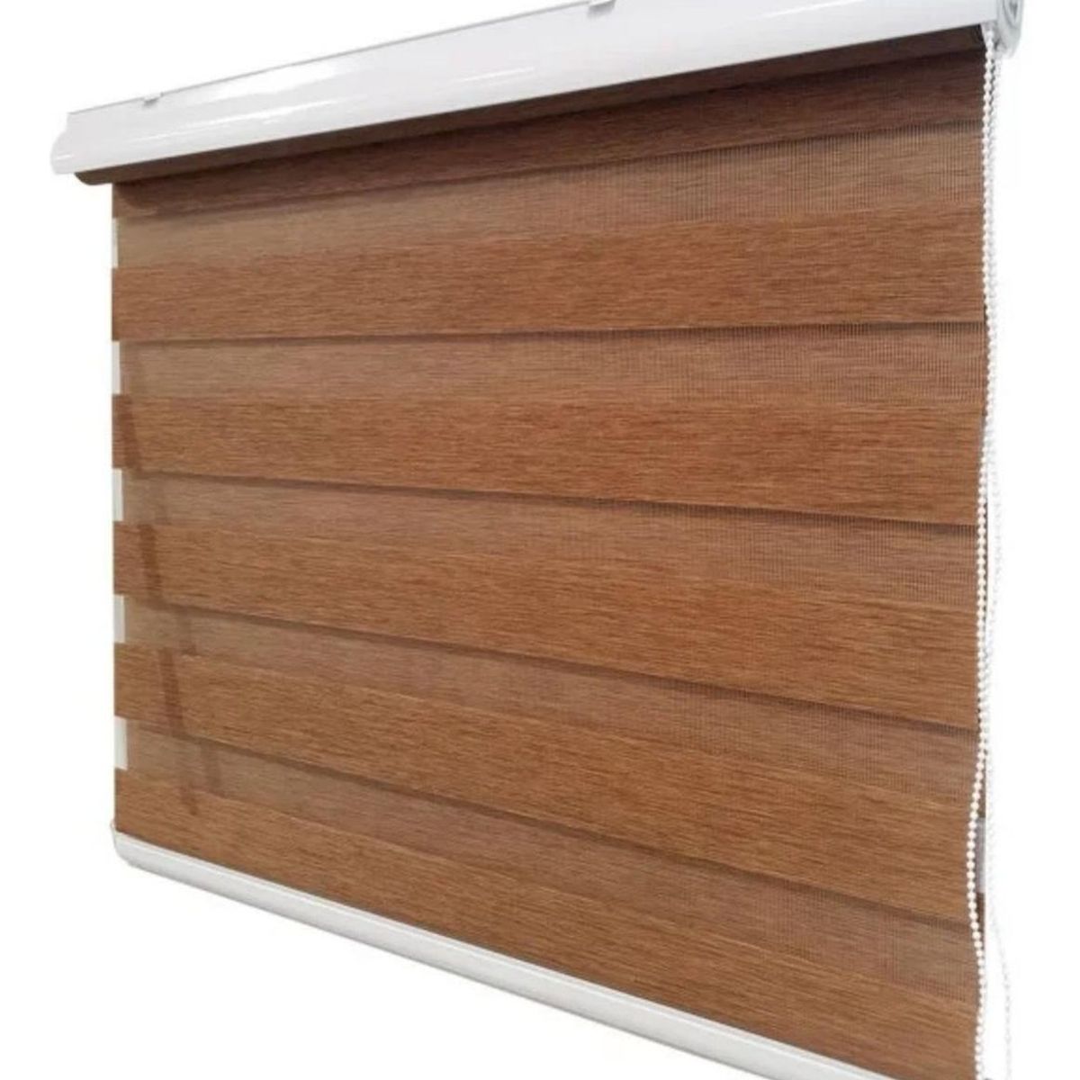 IMPORTCLICK - Cortina Roller Dúo Madera Café 90x220 CM IMPORTCLICK