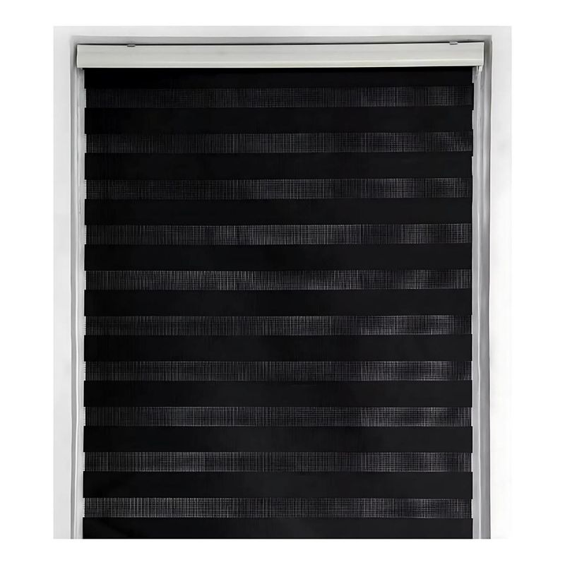 IMPORTCLICK - Cortina Roller Dúo Zebra Negra 160x220 CM IMPORTCLICK