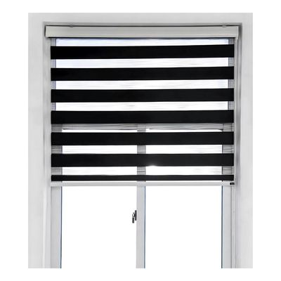 Imagen 2 del producto Cortina Roller Dúo Zebra Negra 160x220 CM