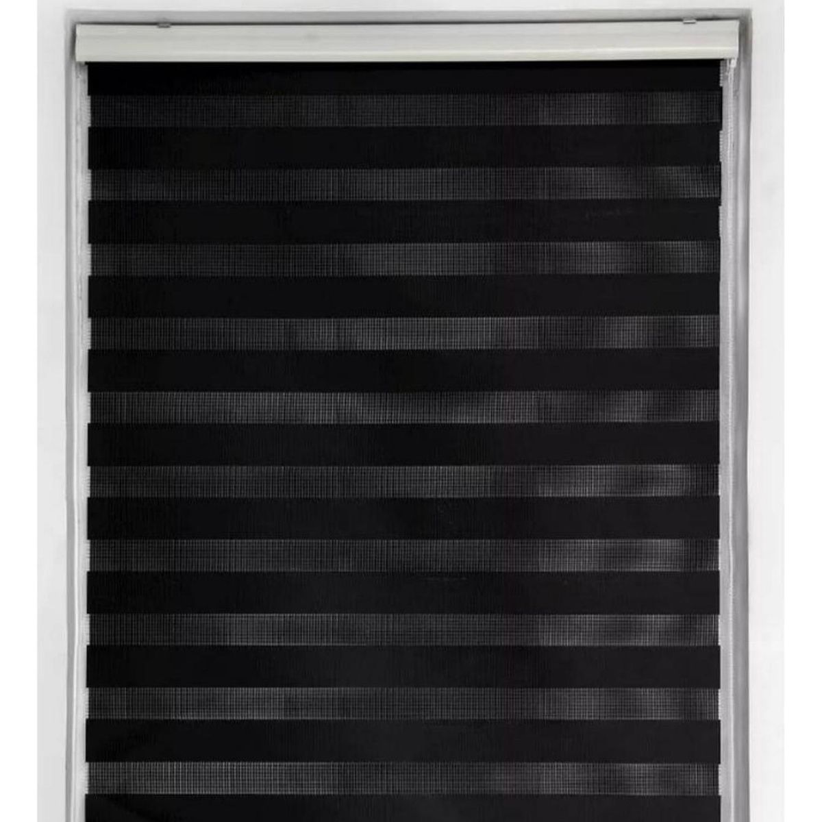 IMPORTCLICK - Cortina Roller Dúo Zebra Negra 120x220 CM IMPORTCLICK