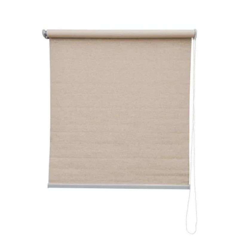 IMPORTCLICK - Cortinas Blackout Lino Beige 120x120 CM IMPORTCLICK
