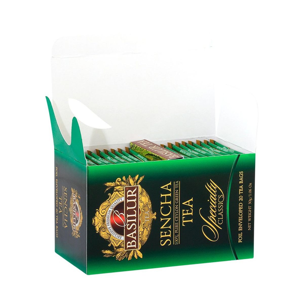 BASILUR - Te Classic Verde Sencha Bolsitas - Basilur