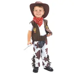 TODODISFRACESCHILE - Disfraz Vaquero o Vaquera Talla 1 a 2 años