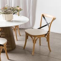 Silla Veracruz Con Cojín Natural Sh Amoblé