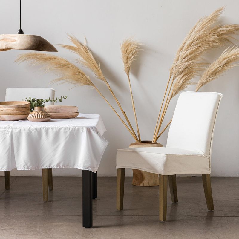 AMOBLE - Silla Ginebra Lino Blanco Amoblé