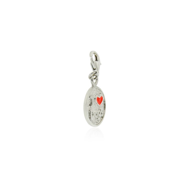 JB JOYAS BARON - Colgante de Plata Esterlina 925 I Love Dogs