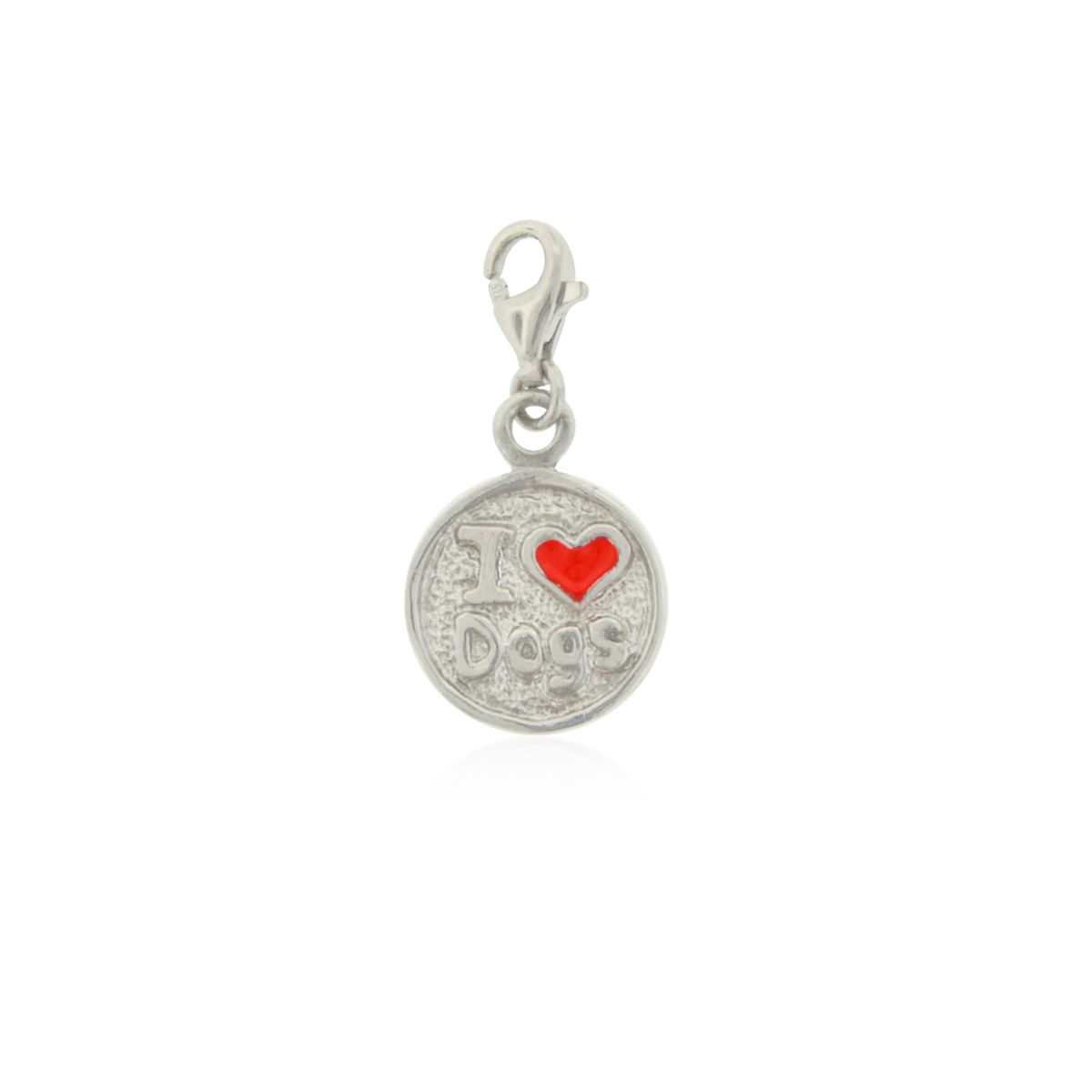 JB JOYAS BARON - Colgante de Plata Esterlina 925 I Love Dogs