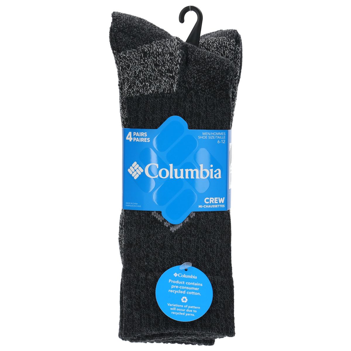 COLUMBIA - Calcetín Outdoor Socks Mn 4P Thrml Negro Hombre COLUMBIA