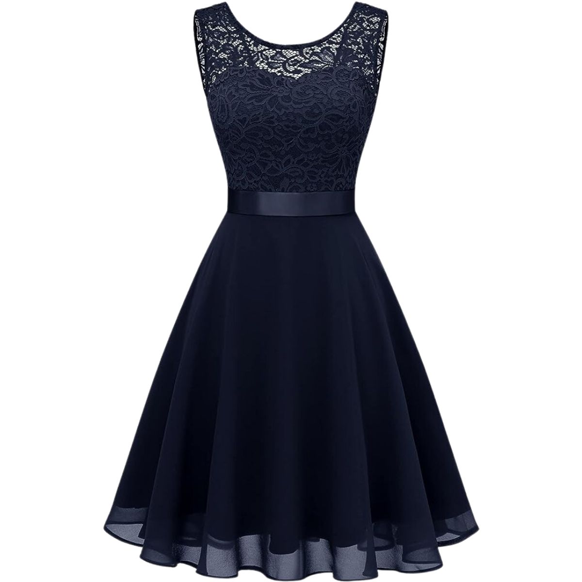 GENERICO - VESTIDO CORTO SIN MANGAS IDEAL PARA FIESTACÓCTELBODA GRADUACIÓN