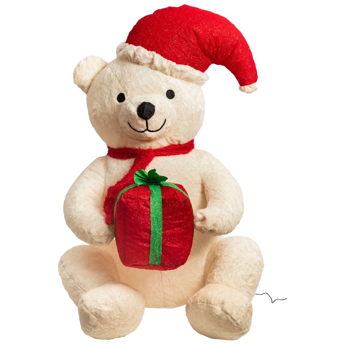 PROPLASTIC - Oso navideño inflable de 1,20 mts