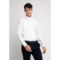 PERRY ELLIS - Camisa Formal Hombre Non Iron (No Se Plancha) Blanco