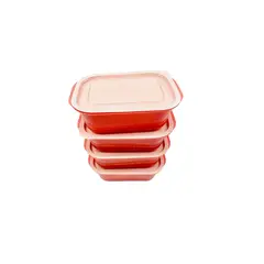 GENERICO - Bandeja Tupper Para Hogar Naranja