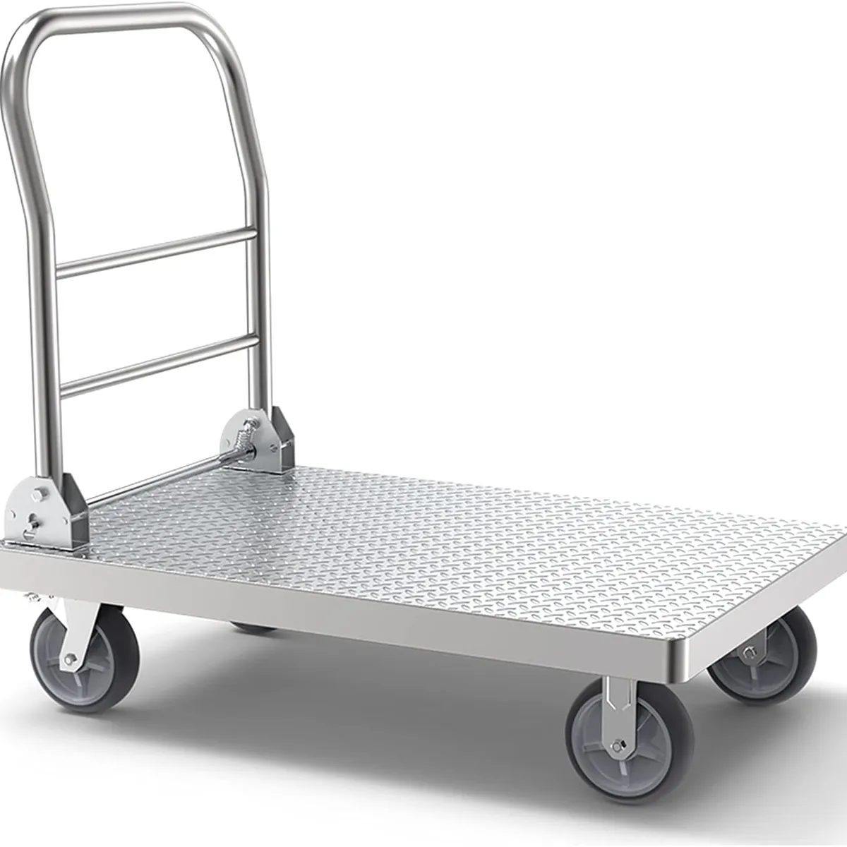 GENERICO - Carro De Carga Plegable Acero Yegua 550kg 4 Ruedas Multiuso