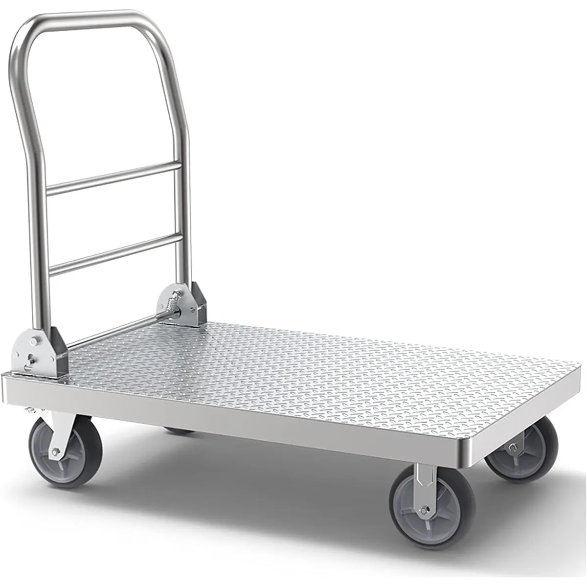 GENERICO - Carro De Carga Plegable Acero Yegua 550kg 4 Ruedas Multiuso