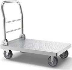 GENERICO - Carro De Carga Plegable Acero Yegua 550kg 4 Ruedas Multiuso