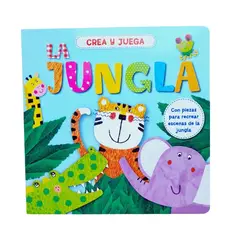 SAN PABLO - LA JUNGLA - CREA Y JUEGA - CON PIEZAS PARA ARMAR ANIMALES