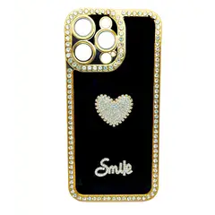 GENERICO - PROTECTOR CARCASA GEL DIAMANTE ANTISHOCK NEGRO PARA IPHONE 15 PRO MAX