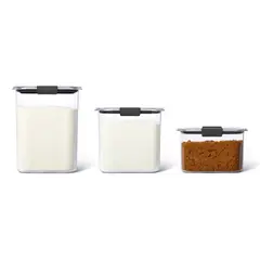 RUBBERMAID - Set de 3 Contenedores Brilliance de 1.8 L