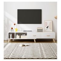 Rack Tv Ancho Extendible 120-198cm 2 Tiras Vanguardia Homer