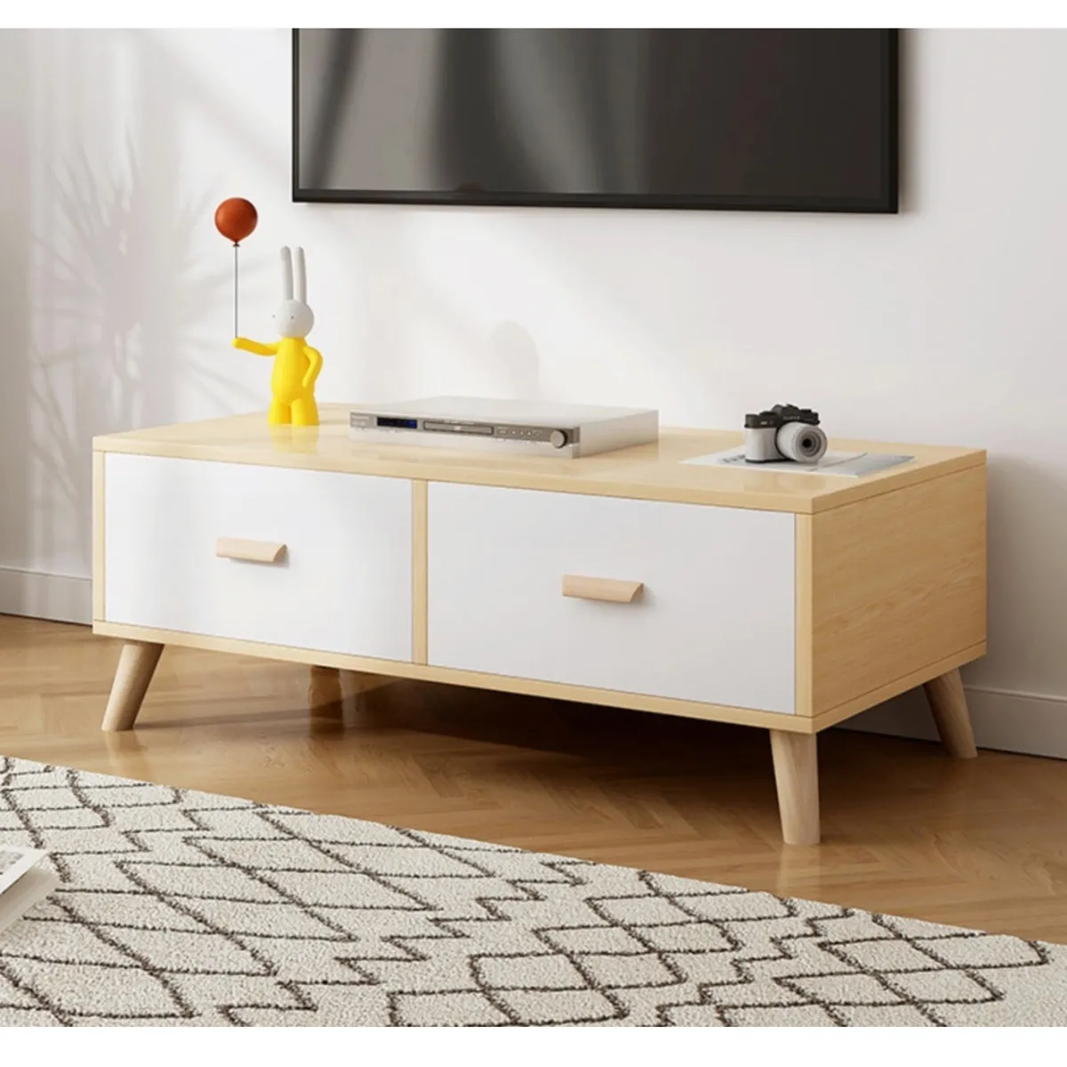 HOMER DESIGN - Rack Tv 100x30x40cm 2 Tiras Hecho Por Melamina Homer Design