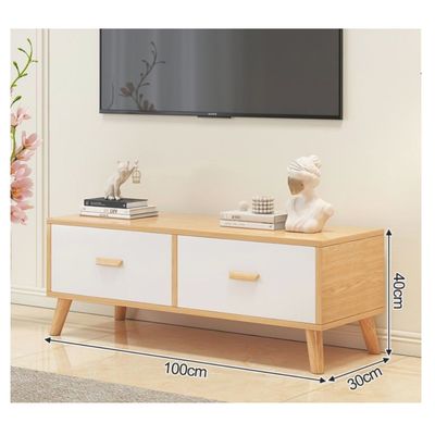 Imagen 2 del producto Rack Tv 100x30x40cm 2 Tiras Hecho Por Melamina