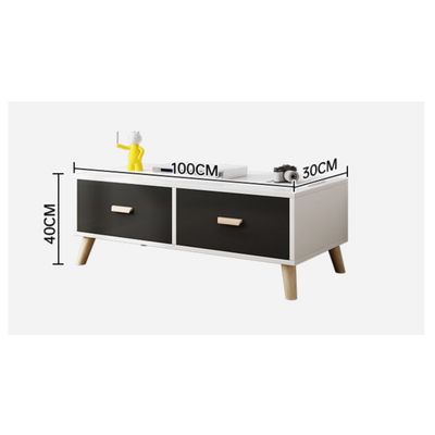 Imagen 2 del producto Rack Tv 100x30x40cm 2 Tiras Hecho Por Melamina