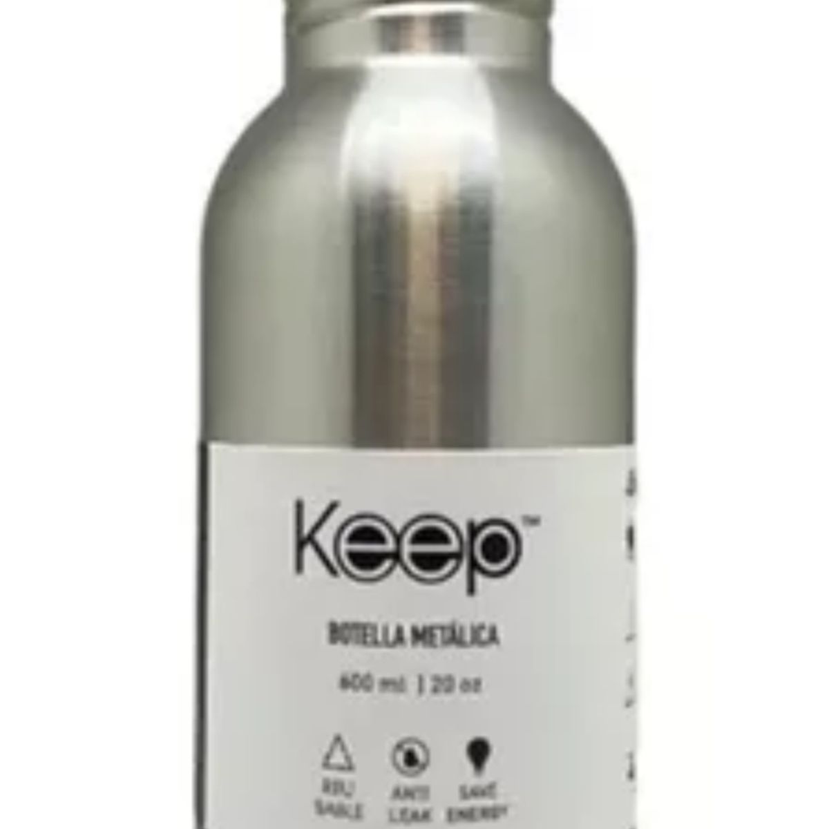 KEEP - Botella Metalica 600ml Keep Negro